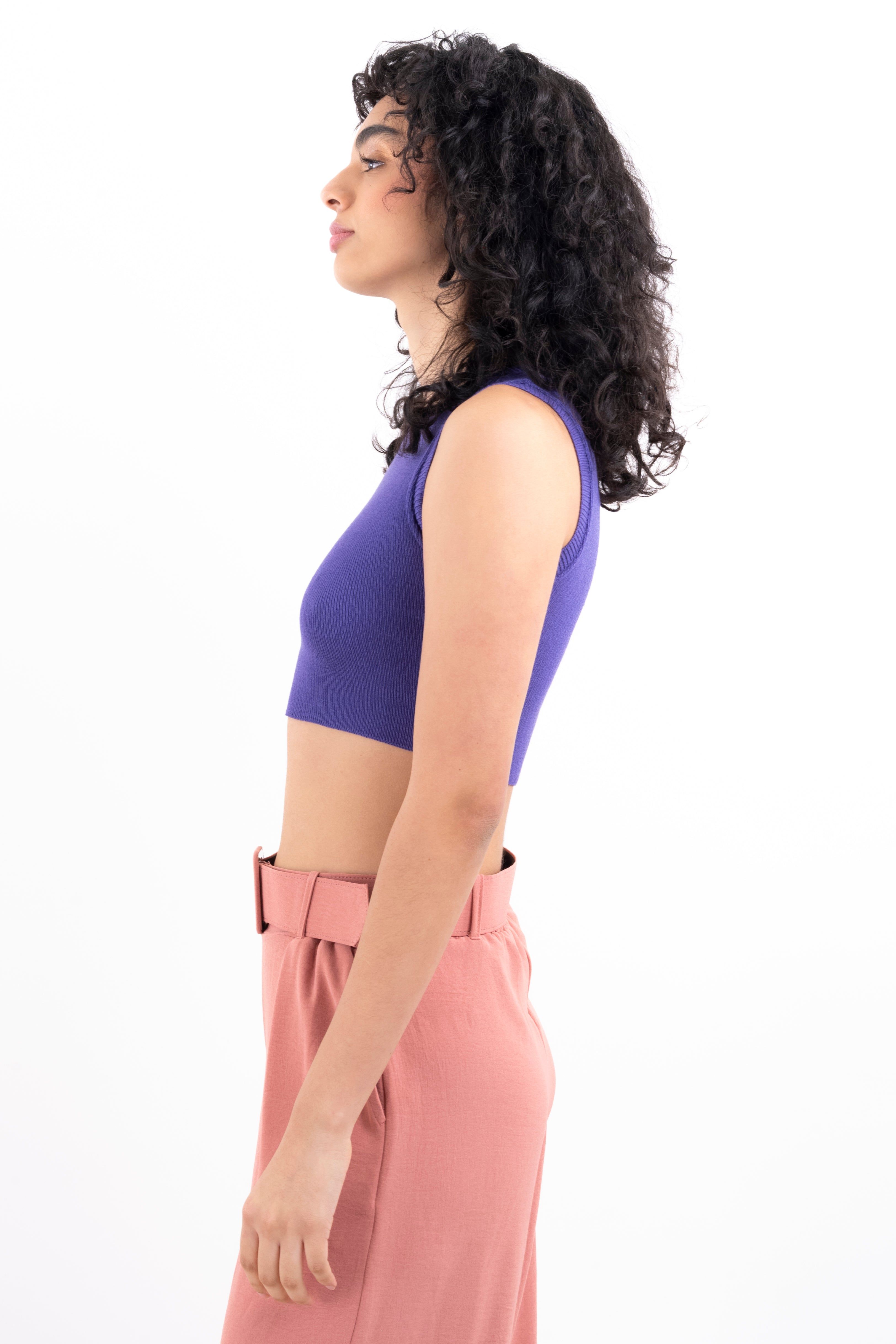 Top crop cuello tank punto sold by Shasa product image thumbnail 3