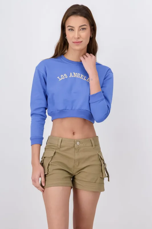 Sudadera crop Los Angeles sold by Shasa