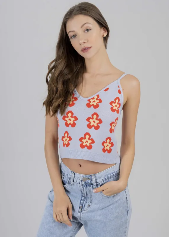 Top punto flores bicolor sold by Shasa