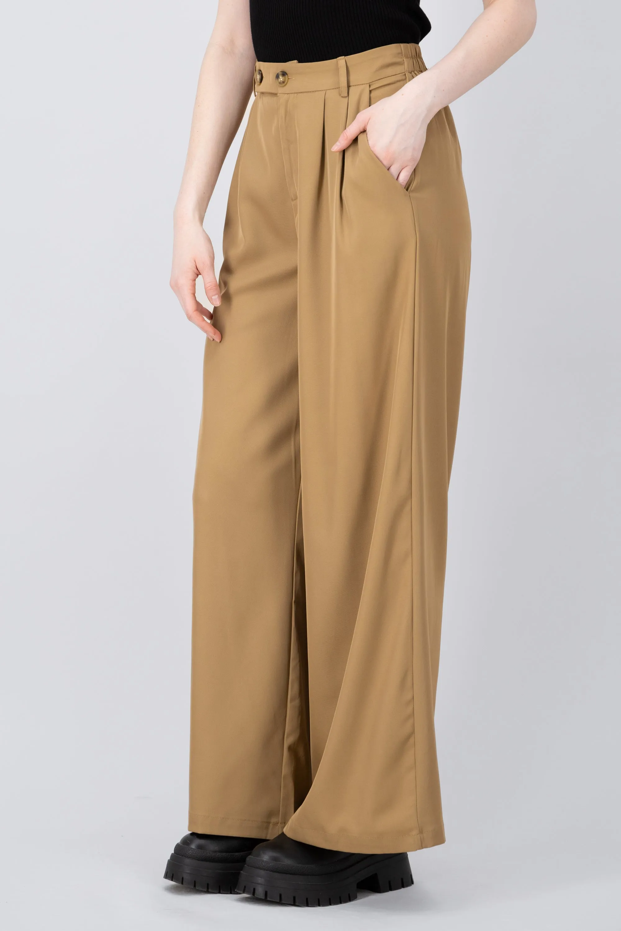 Pantalon recto wideleg doble boton hypsters sold by Shasa product image thumbnail 3