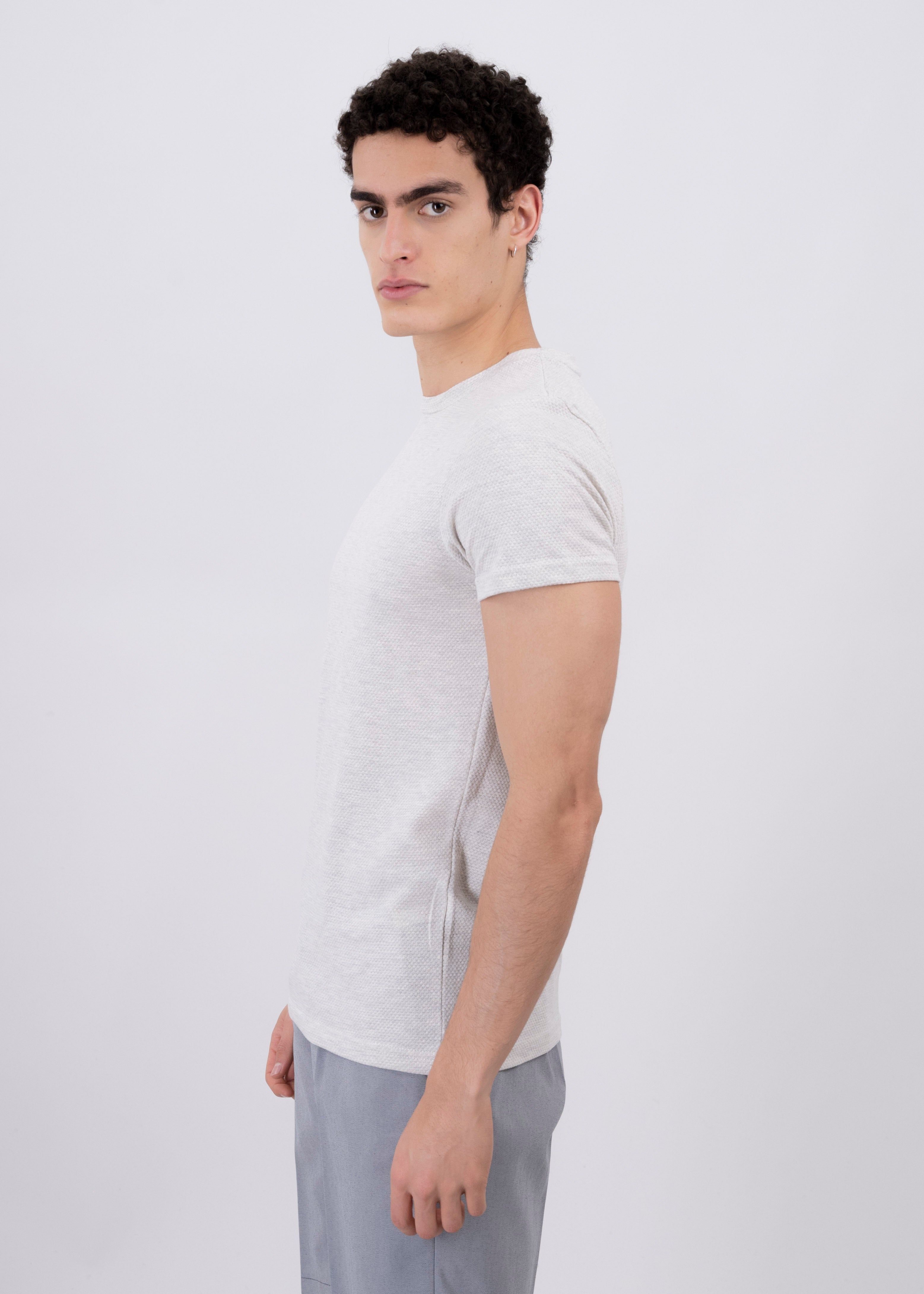 Playera cuello redondo textura waffle sold by Shasa product image thumbnail 3