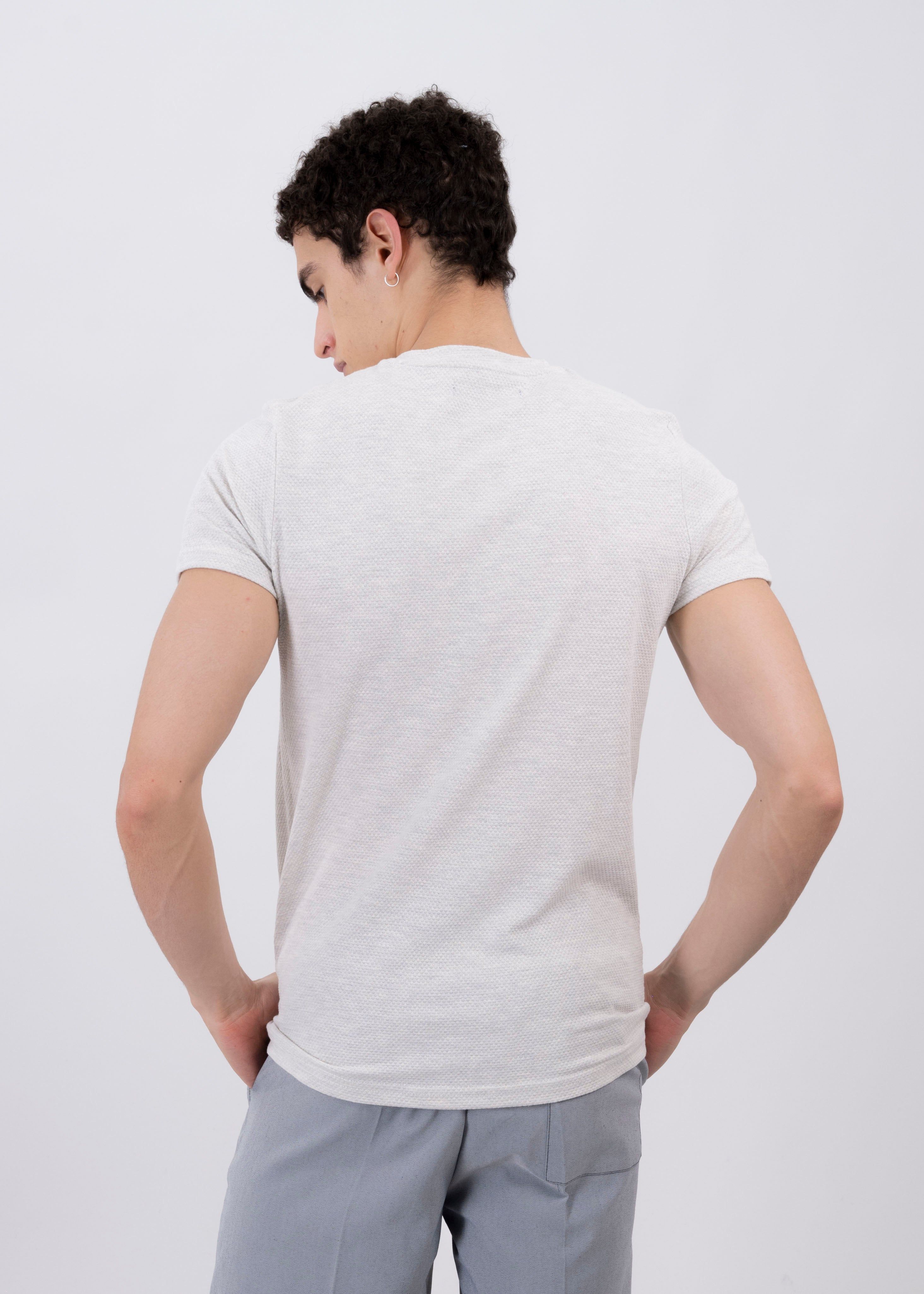 Playera cuello redondo textura waffle sold by Shasa product image thumbnail 4