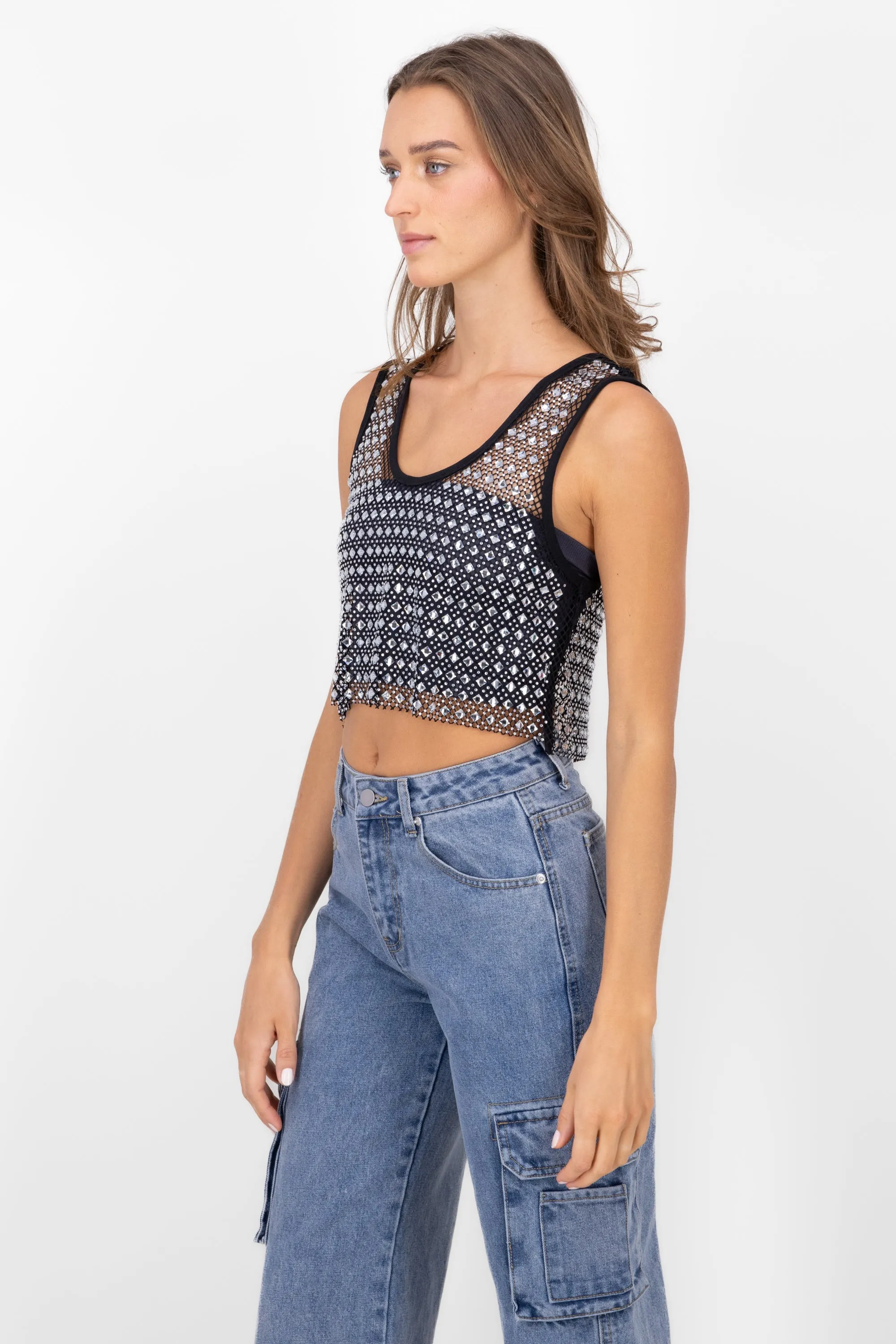 Top Crop Con Aplicación De Brillos sold by Shasa product image thumbnail 3