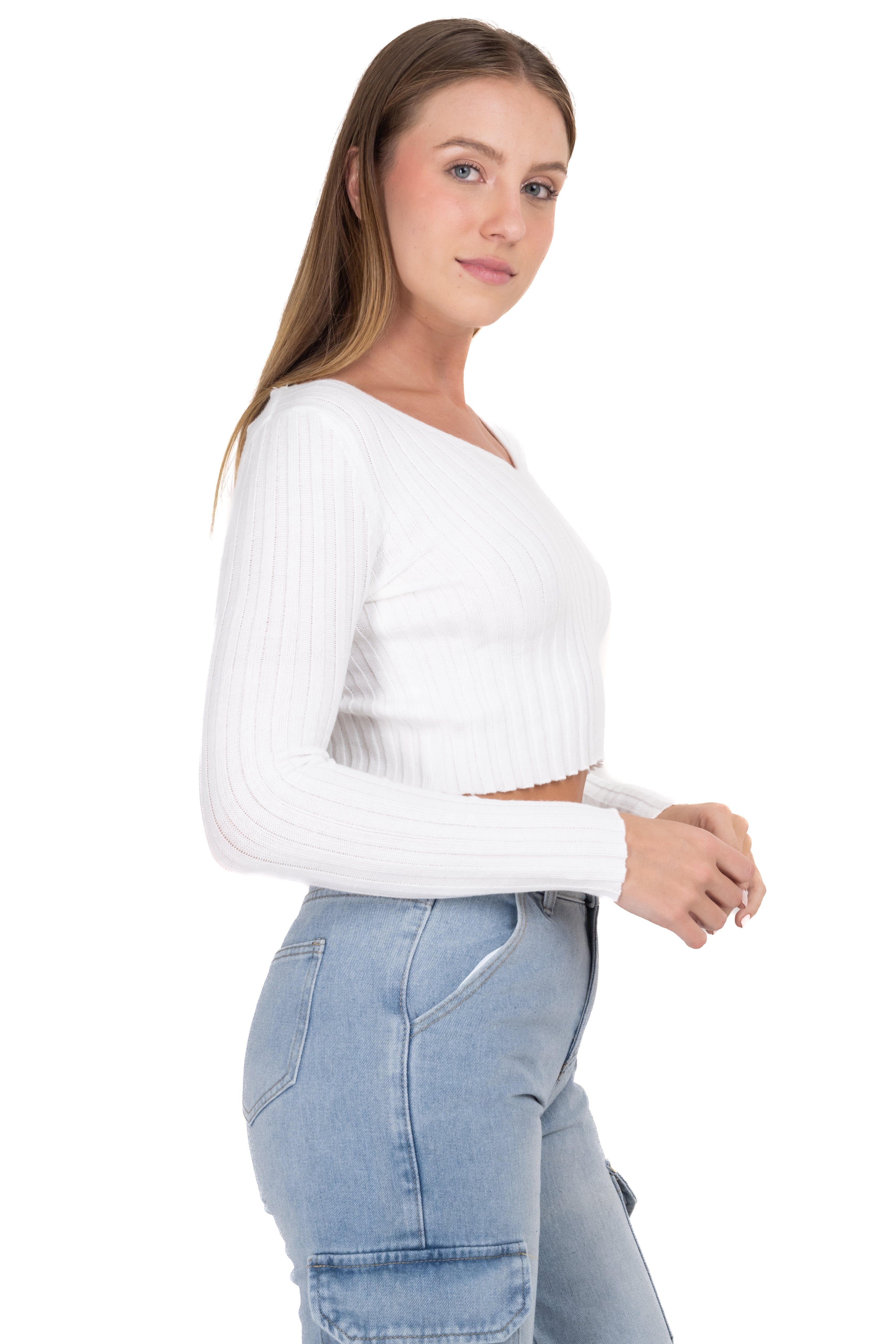 Top manga larga acanalado sold by Shasa product image thumbnail 3