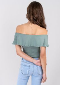 Bodysuit olanes hombro descubierto sold by Shasa