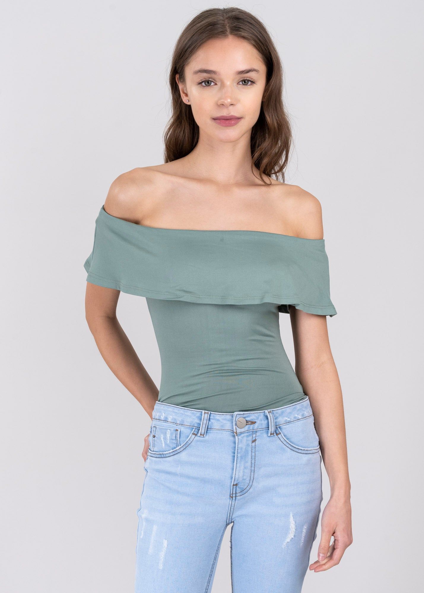 Bodysuit olanes hombro descubierto sold by Shasa product image thumbnail 2