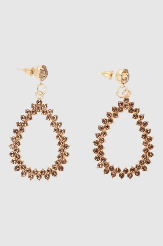 Aretes forma gota cristales sold by Shasa