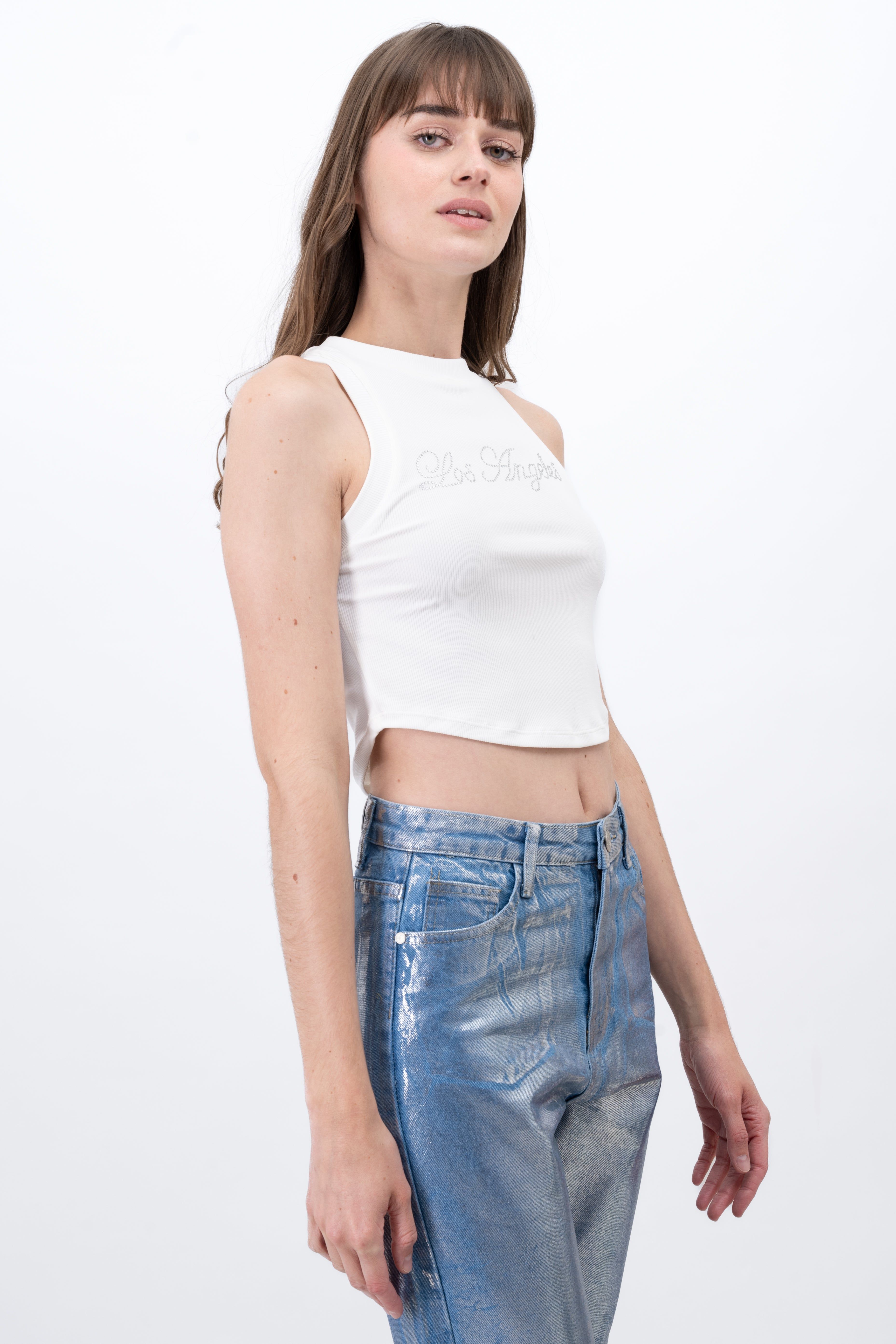 Tank Top Rib Los Angeles Con Brillos Hypsters sold by Shasa product image thumbnail 3