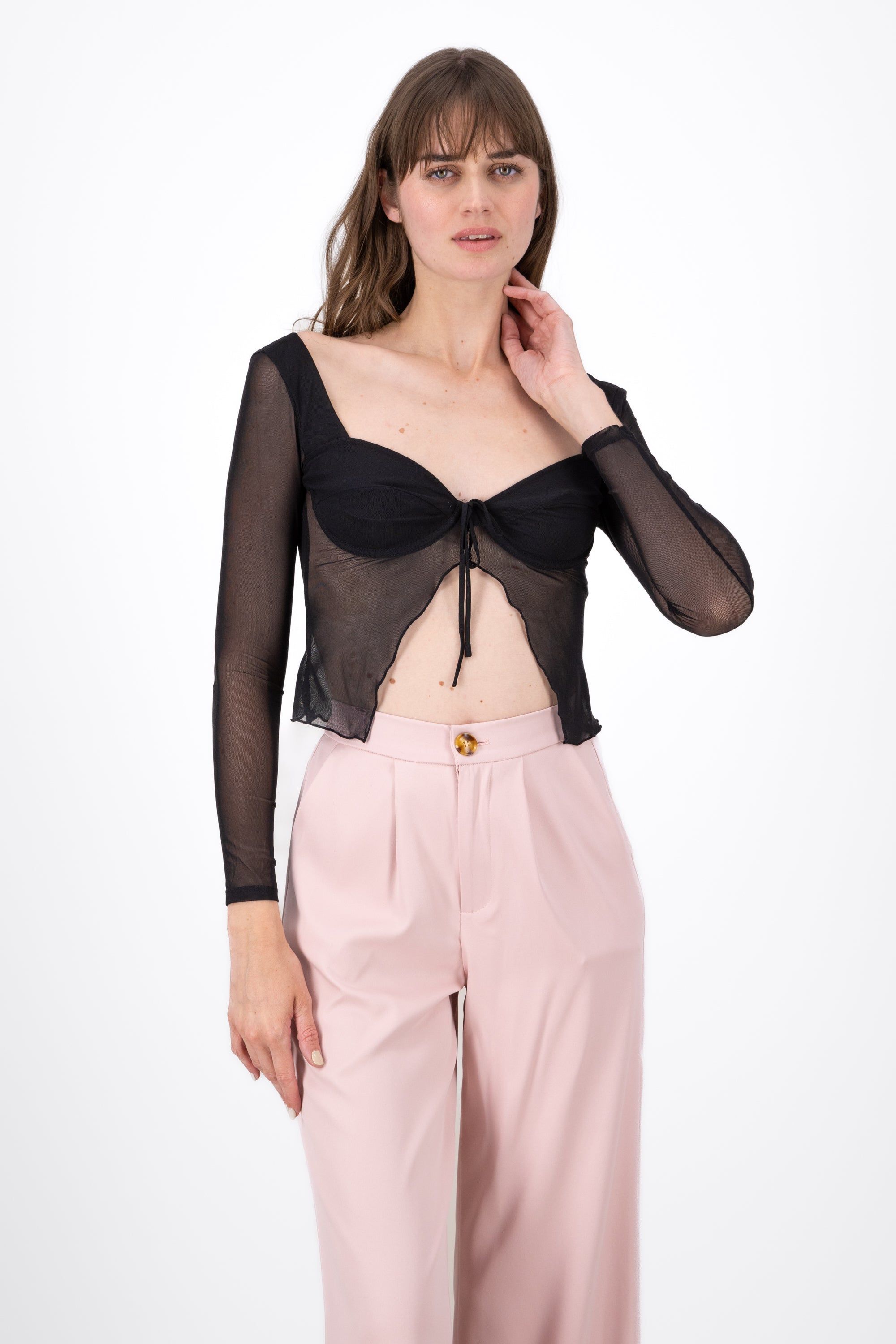 Top Mesh Manga Larga Abertura sold by Shasa product image thumbnail 2