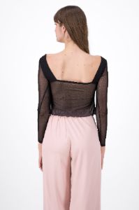 Top Mesh Manga Larga Abertura sold by Shasa