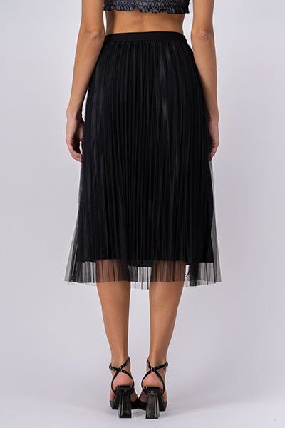 Falda Midi Mesh Con Detalle De Perlas sold by Shasa product image thumbnail 4