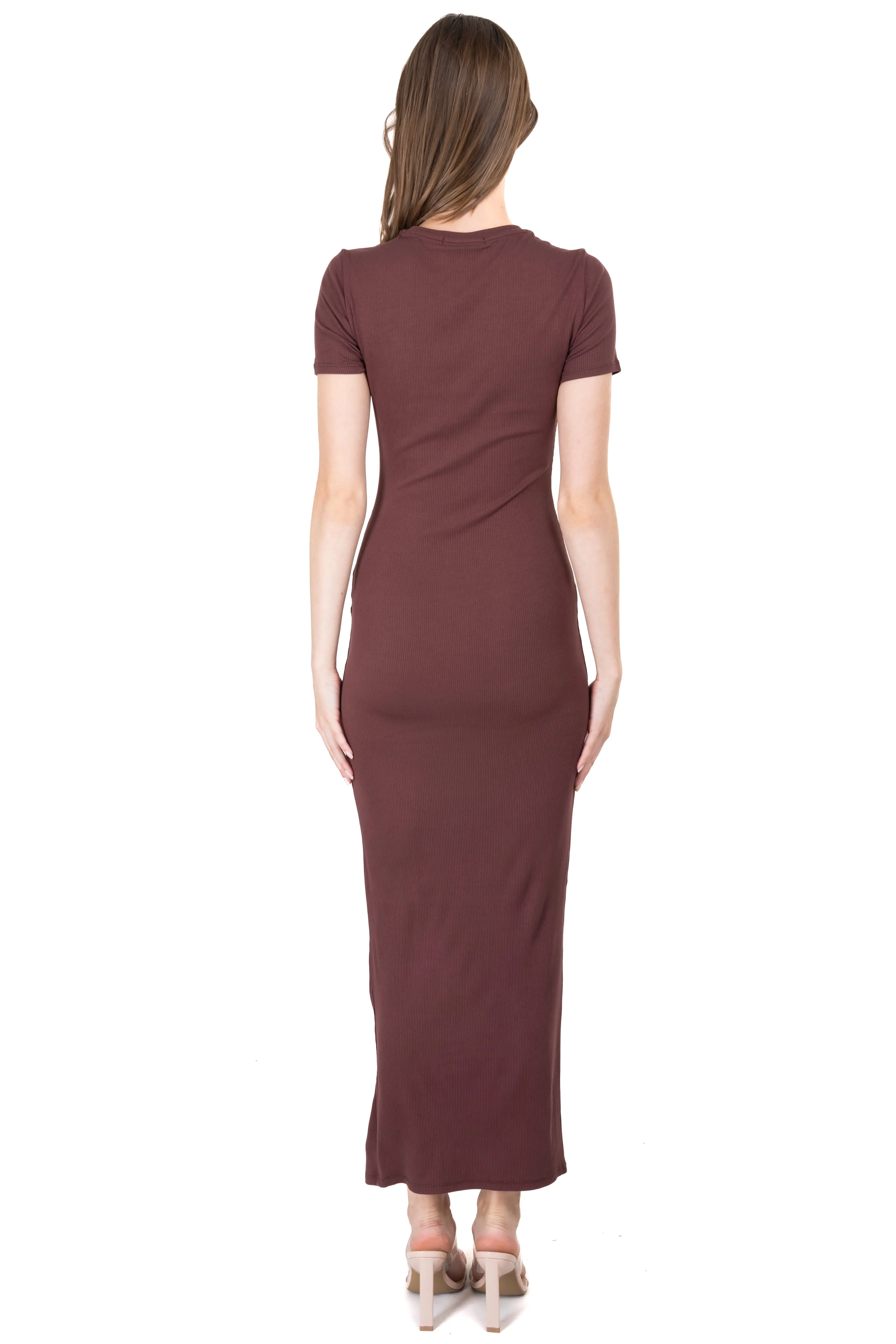 Vestido Maxi Manga Corta Abertura sold by Shasa product image thumbnail 4