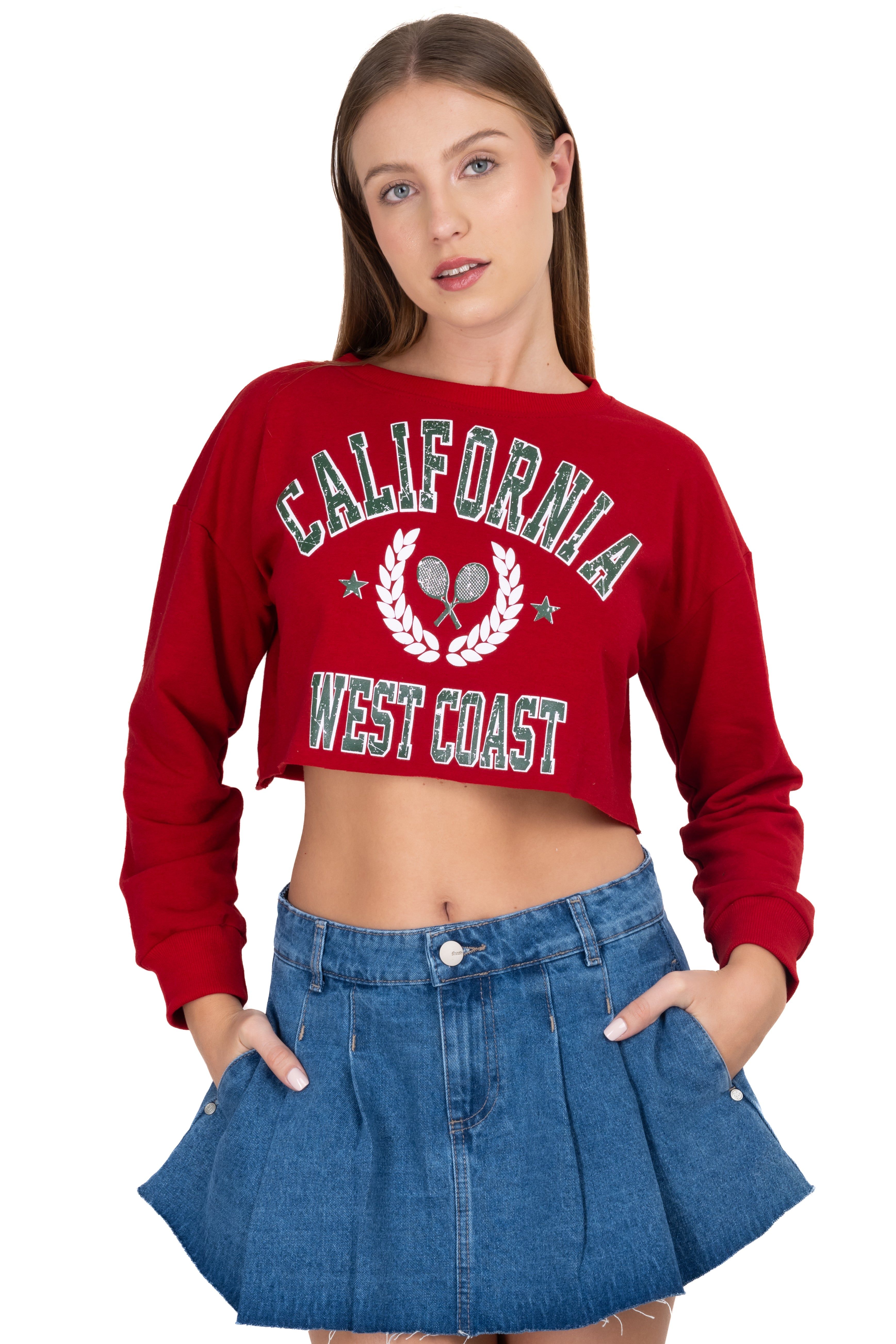 Sudadera Crop California sold by Shasa