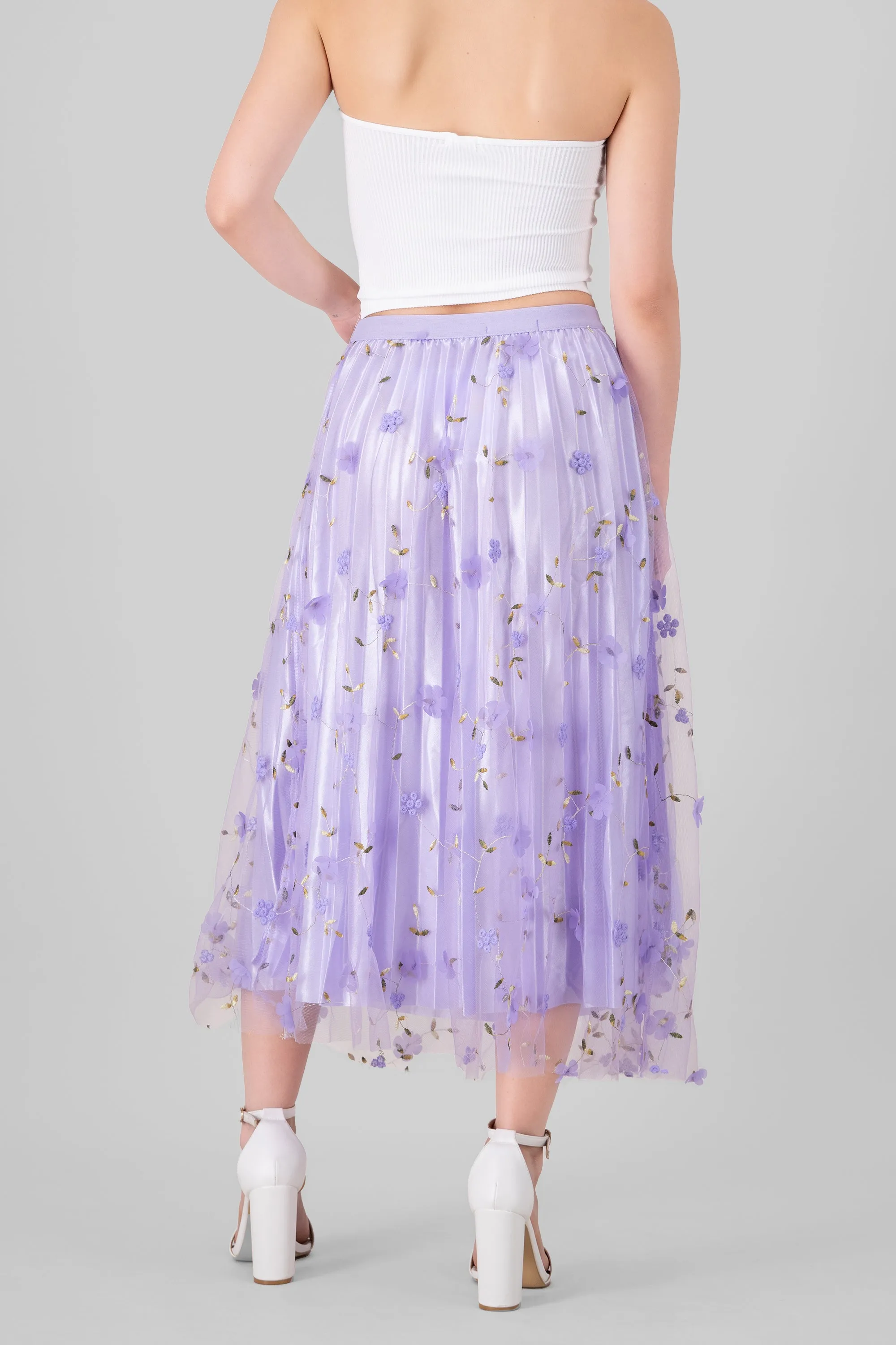 Falda midi mesh flores sold by Shasa product image thumbnail 4