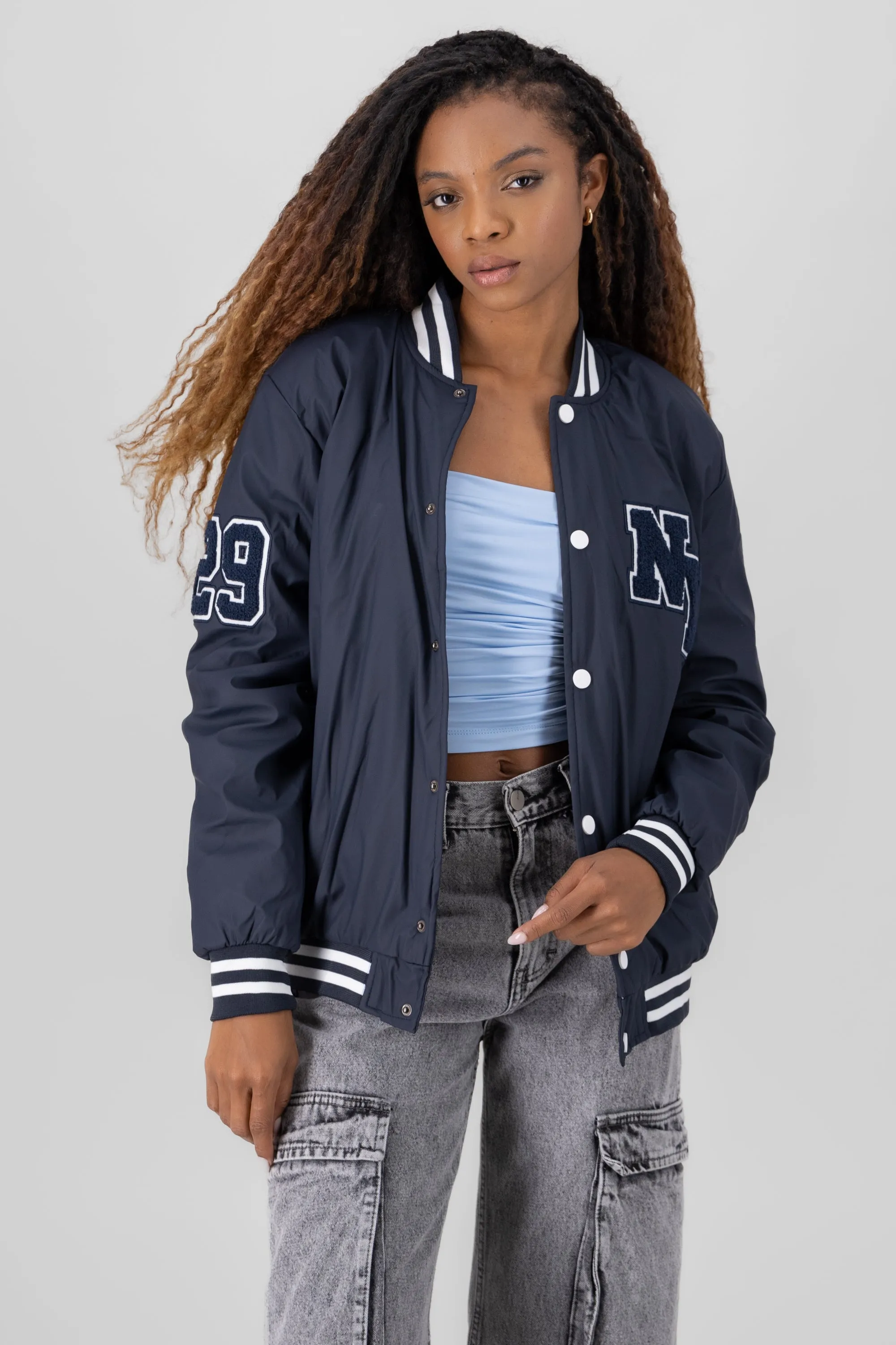 Bomber over ny manga larga sold by Shasa