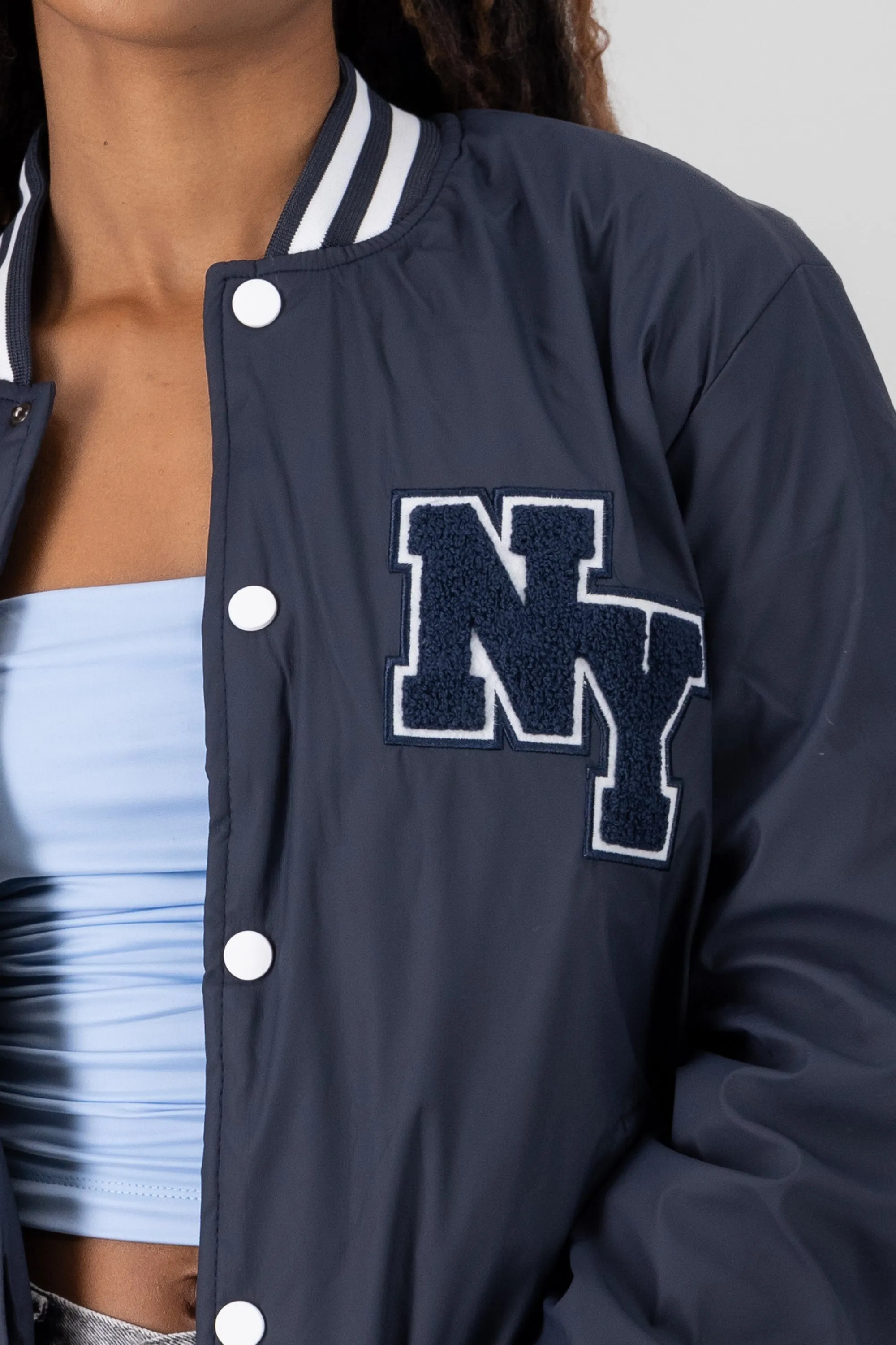 Bomber over ny manga larga sold by Shasa product image thumbnail 5