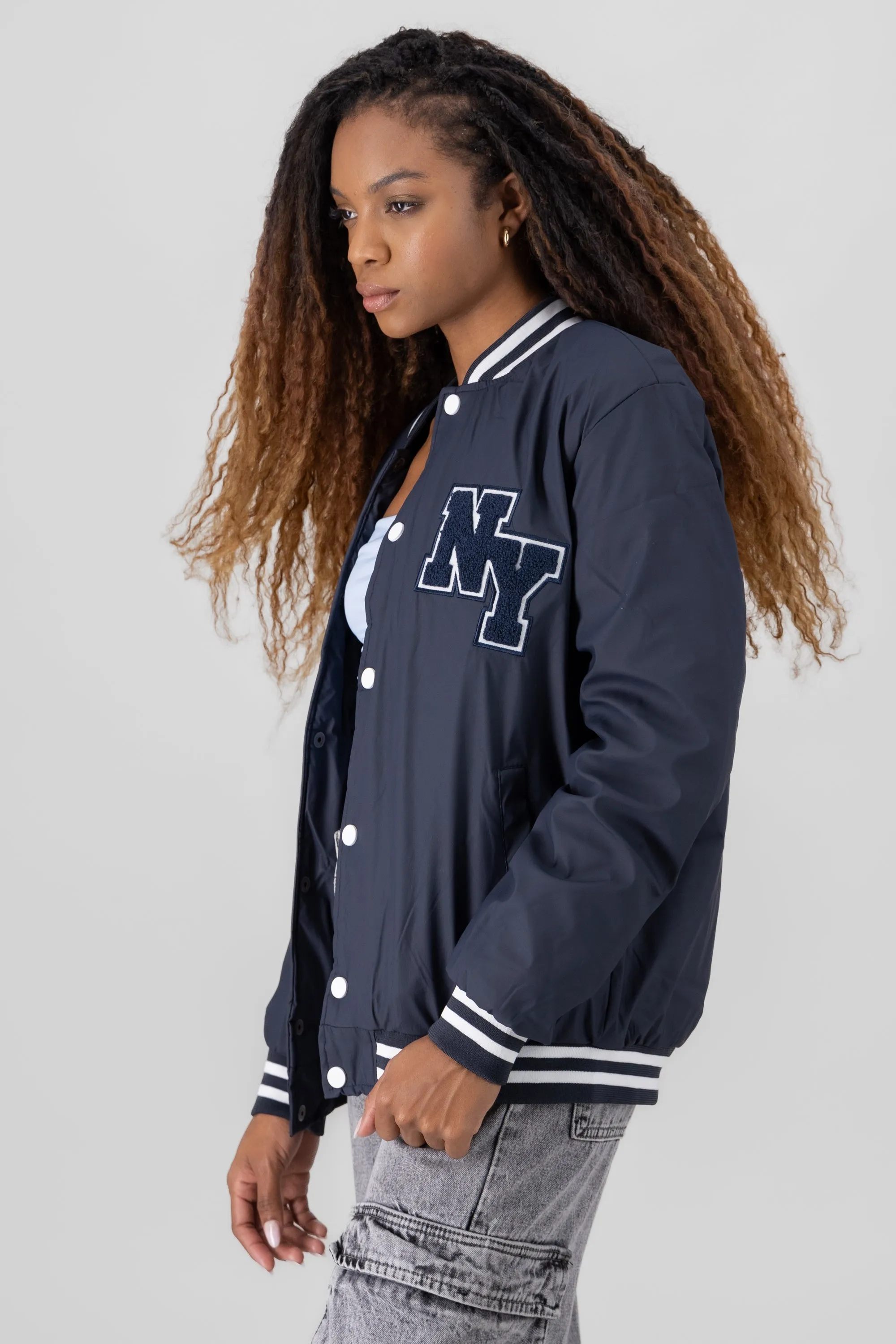 Bomber over ny manga larga sold by Shasa product image thumbnail 3