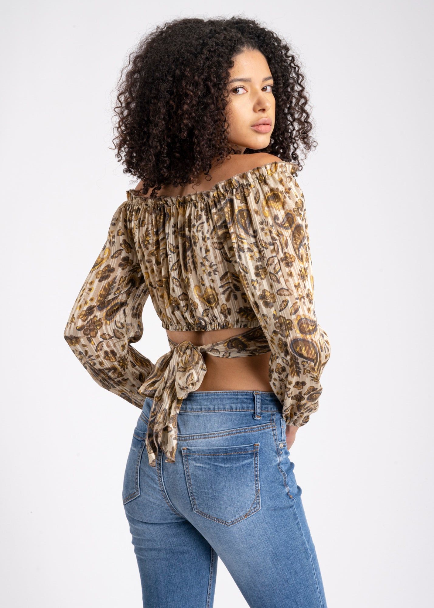 Blusa hombros descubiertos tiras traseras sold by Shasa product image thumbnail 4