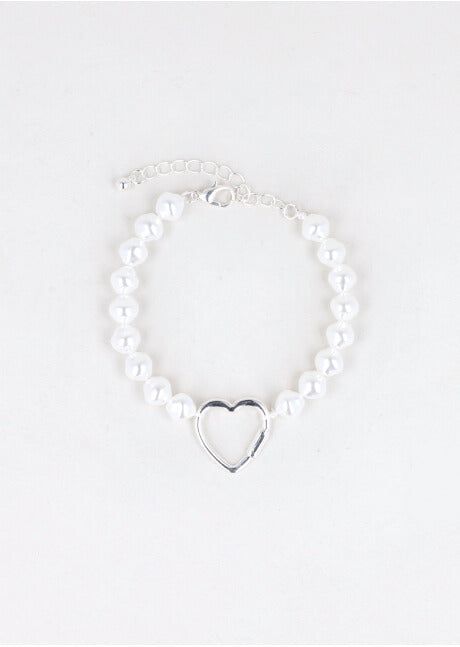 Pulsera Perlas Corazon sold by Shasa