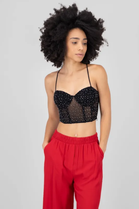 Corset mesh brillos sold by Shasa