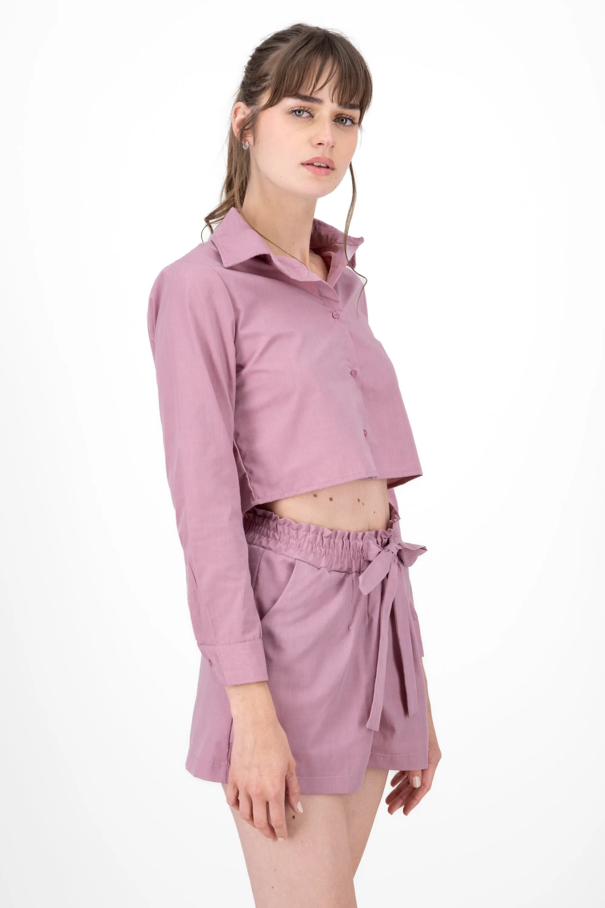Camisa crop lisa manga larga sold by Shasa product image thumbnail 3