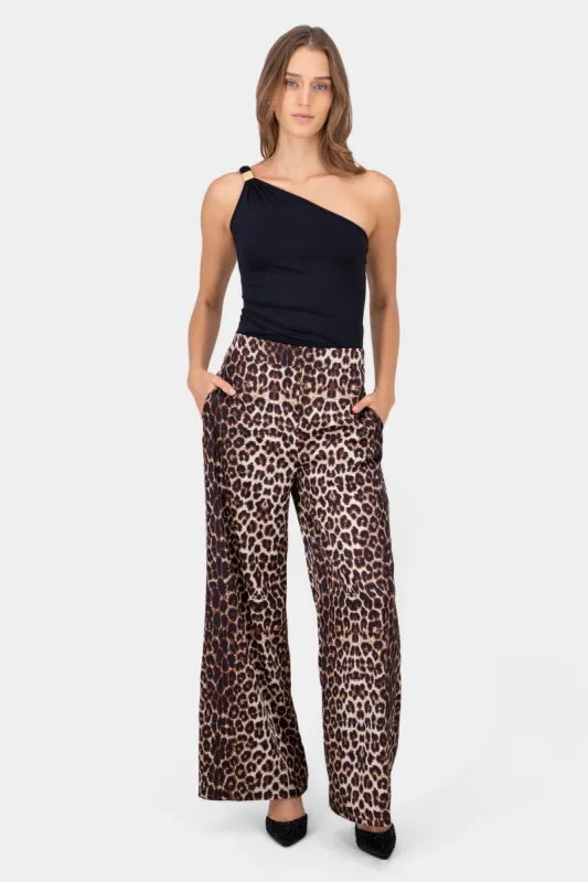 Pantalon animal print bolsas made by Shasa