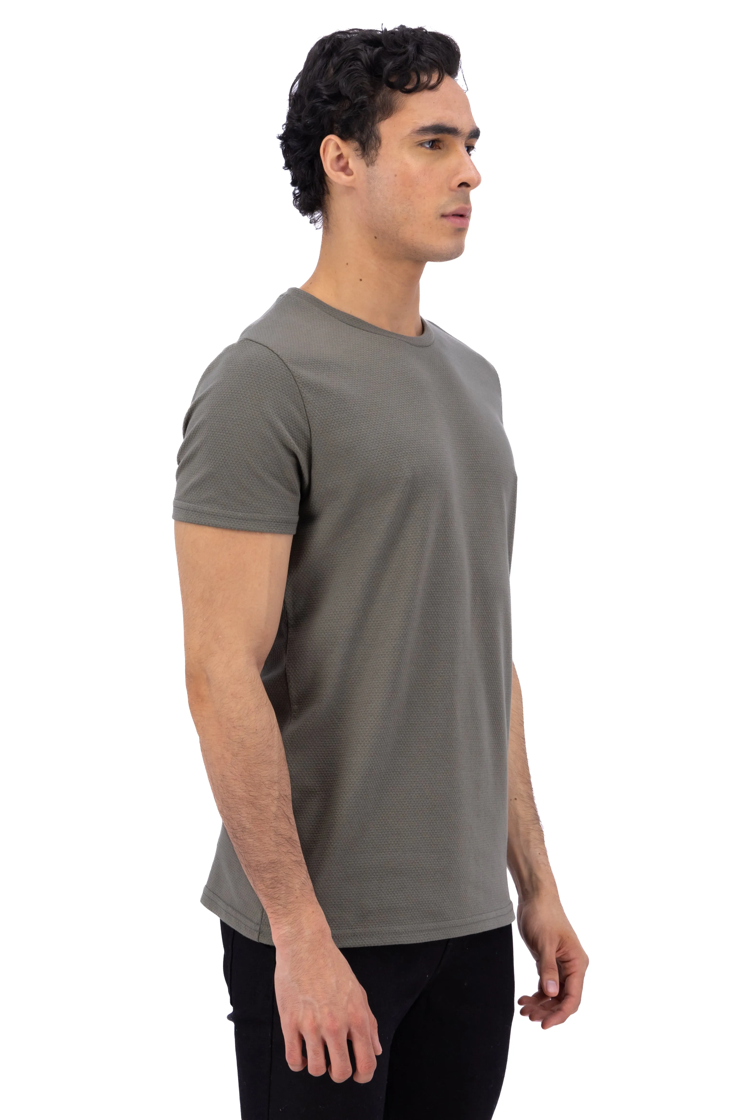 Playera cuello redondo textura waffle sold by Shasa product image thumbnail 3