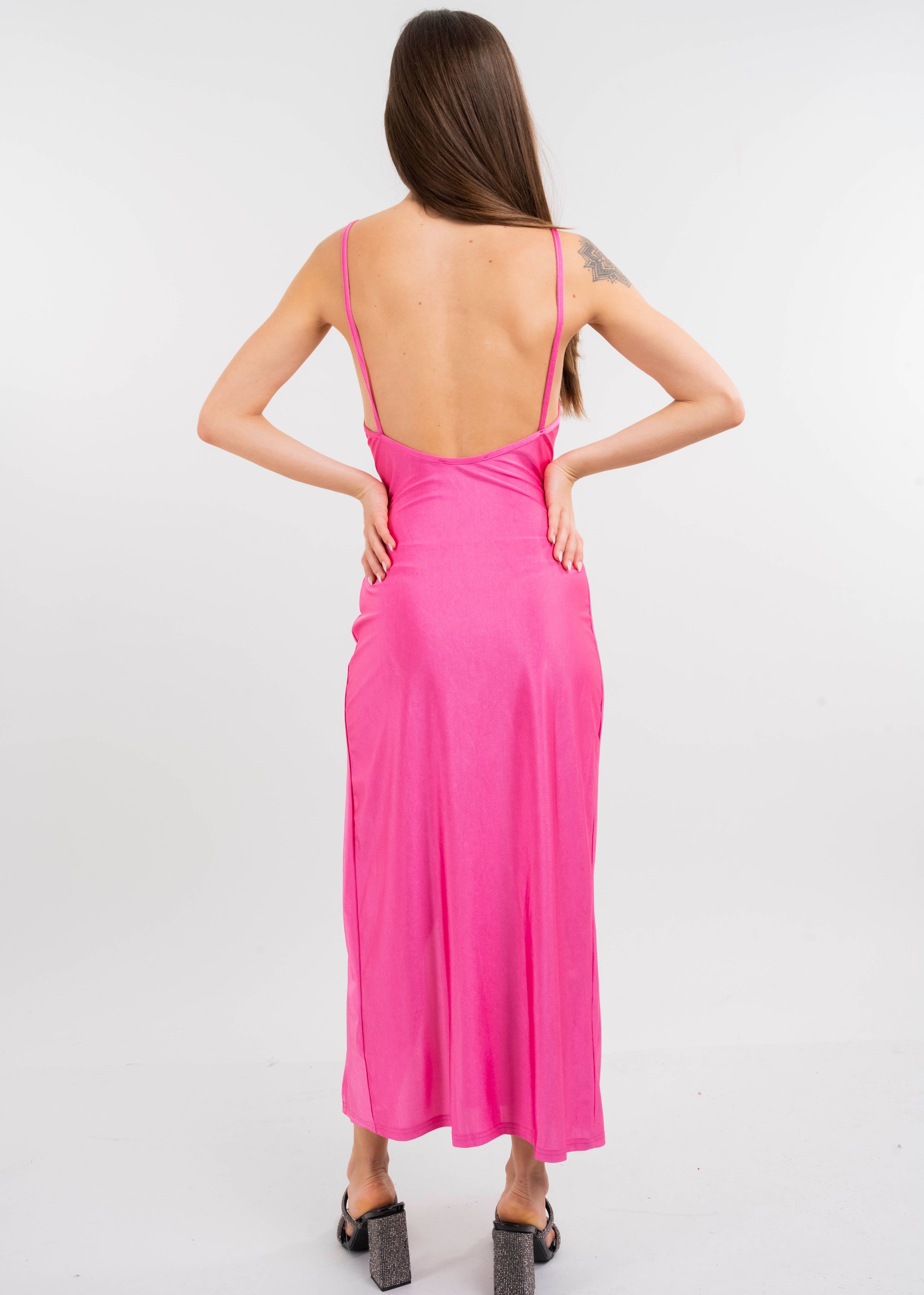 Vestido midi satín abertura sold by Shasa product image thumbnail 4