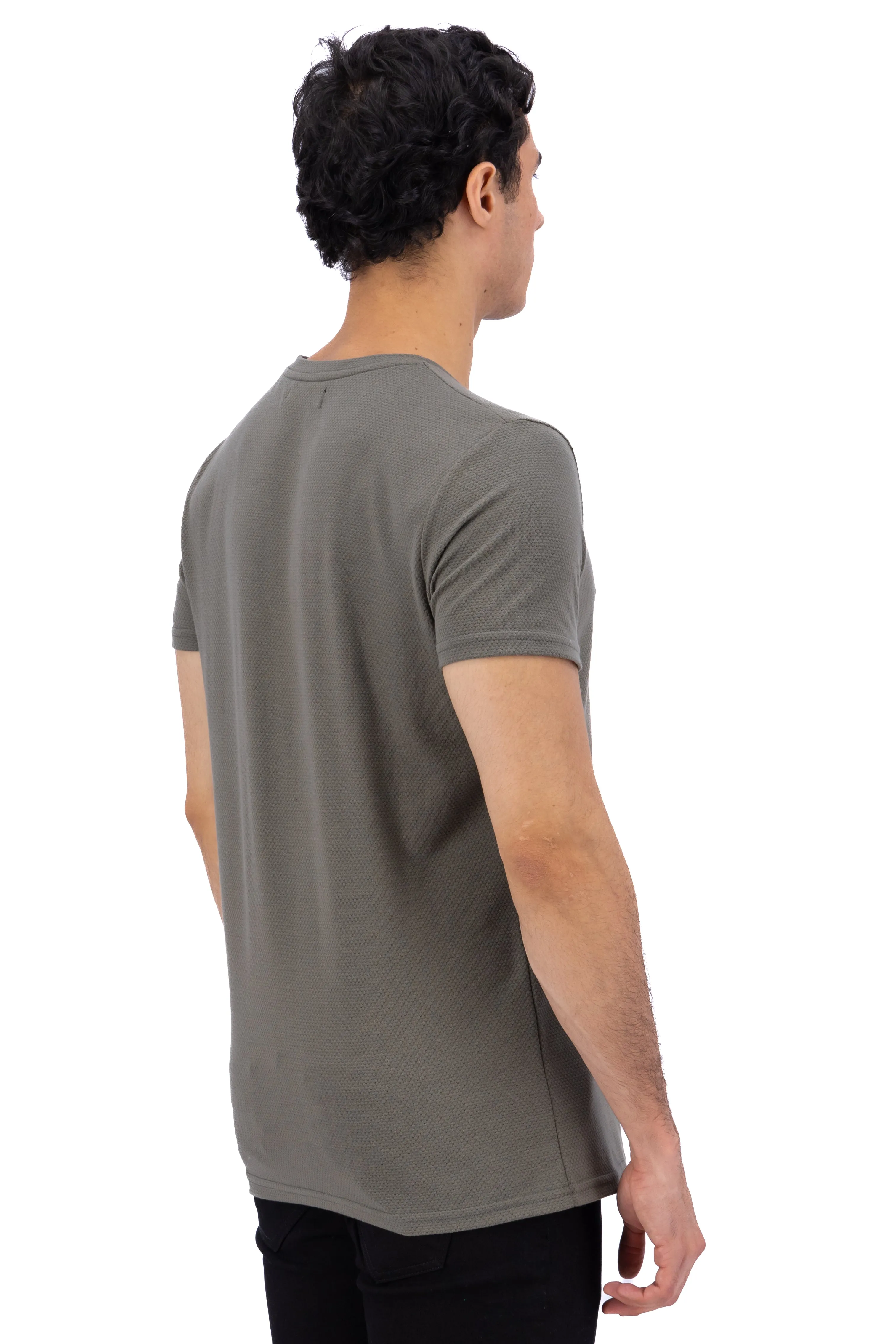 Playera cuello redondo textura waffle sold by Shasa product image thumbnail 4