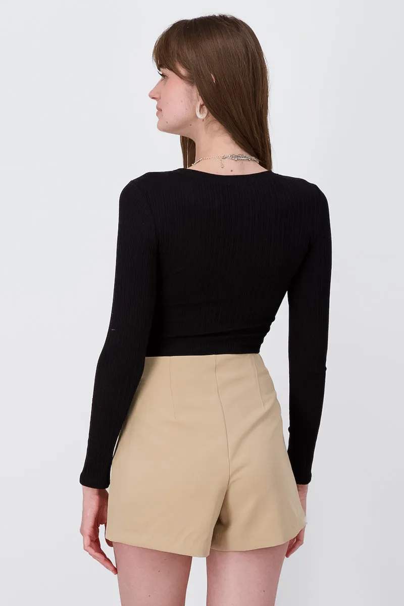 Top De Manga Larga Rib Liso sold by Shasa product image thumbnail 4