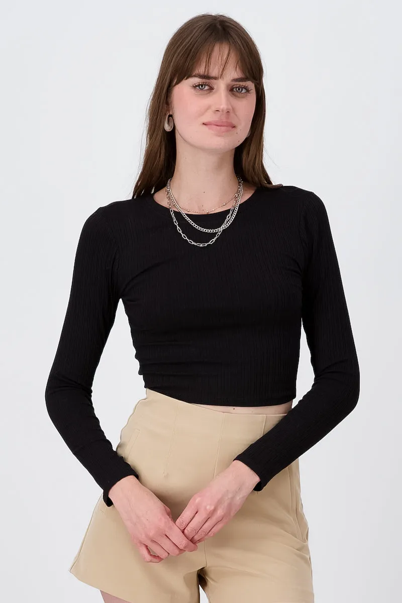 Top De Manga Larga Rib Liso sold by Shasa