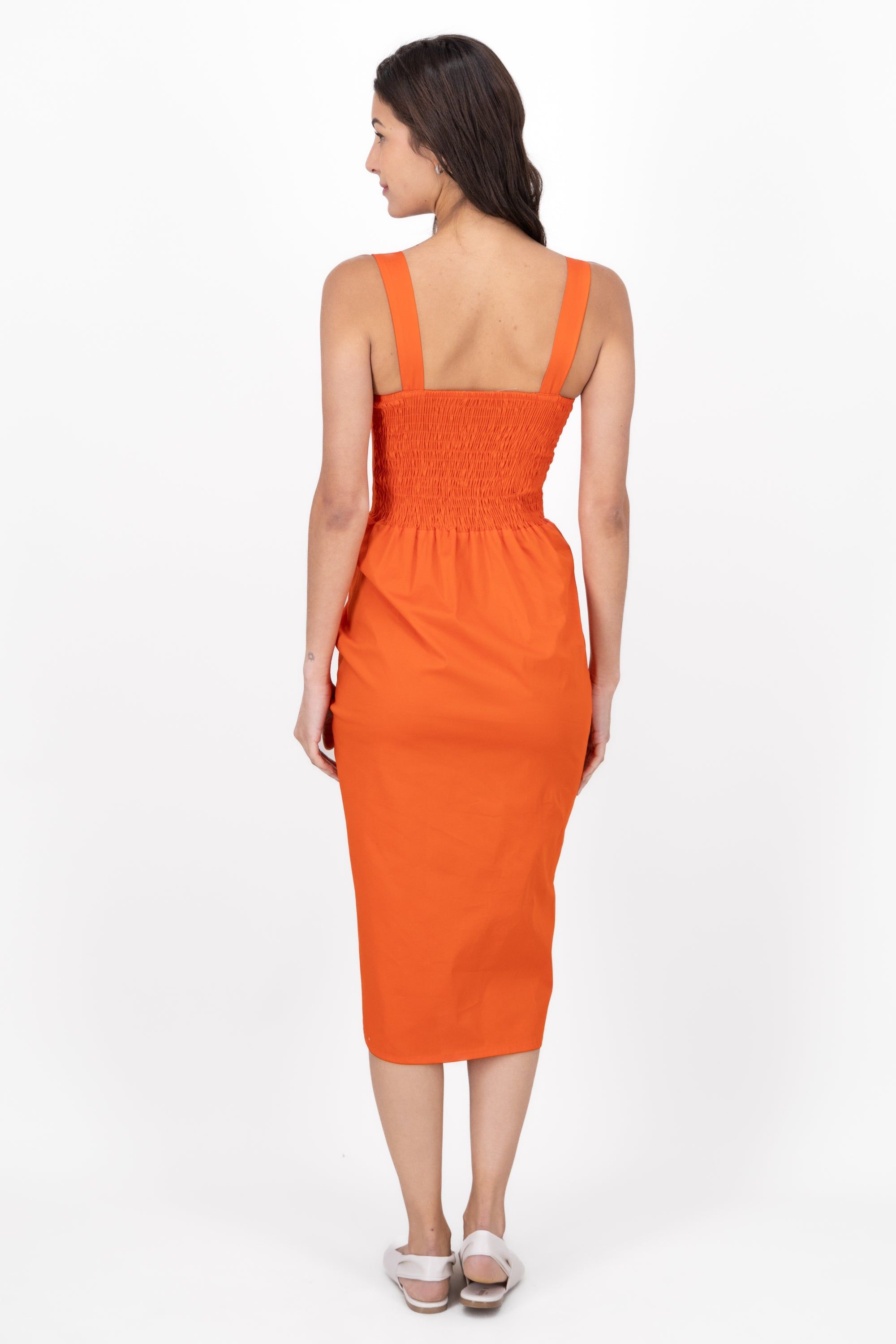 Vestido Midi Escote Corazon Detalle Fruncido sold by Shasa product image thumbnail 4