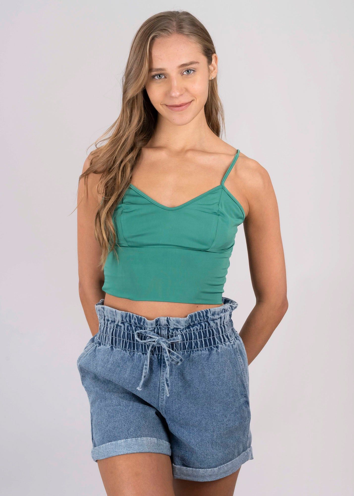 Top crop cutout fruncido sold by Shasa product image thumbnail 2