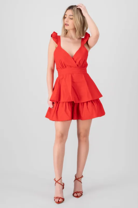 Vestido Tirantes Detalle Olanes sold by Shasa