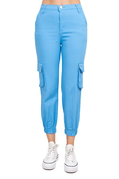 Jeans Cargo Cintura Alta Dos Bolsas sold by Shasa