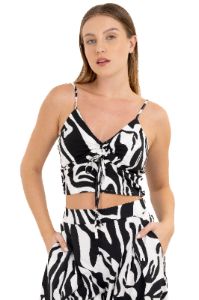 Top fruncido animal print sold by Shasa