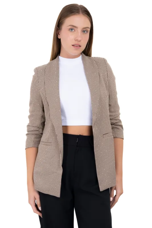 Saco liso cuadros brillos sold by Shasa