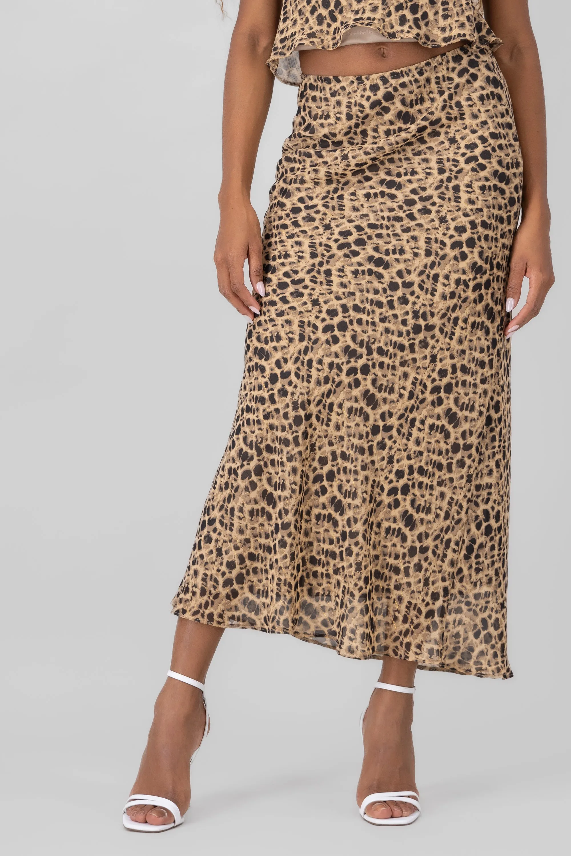 Falda maxi gasa estampado animal print sold by Shasa product image thumbnail 2