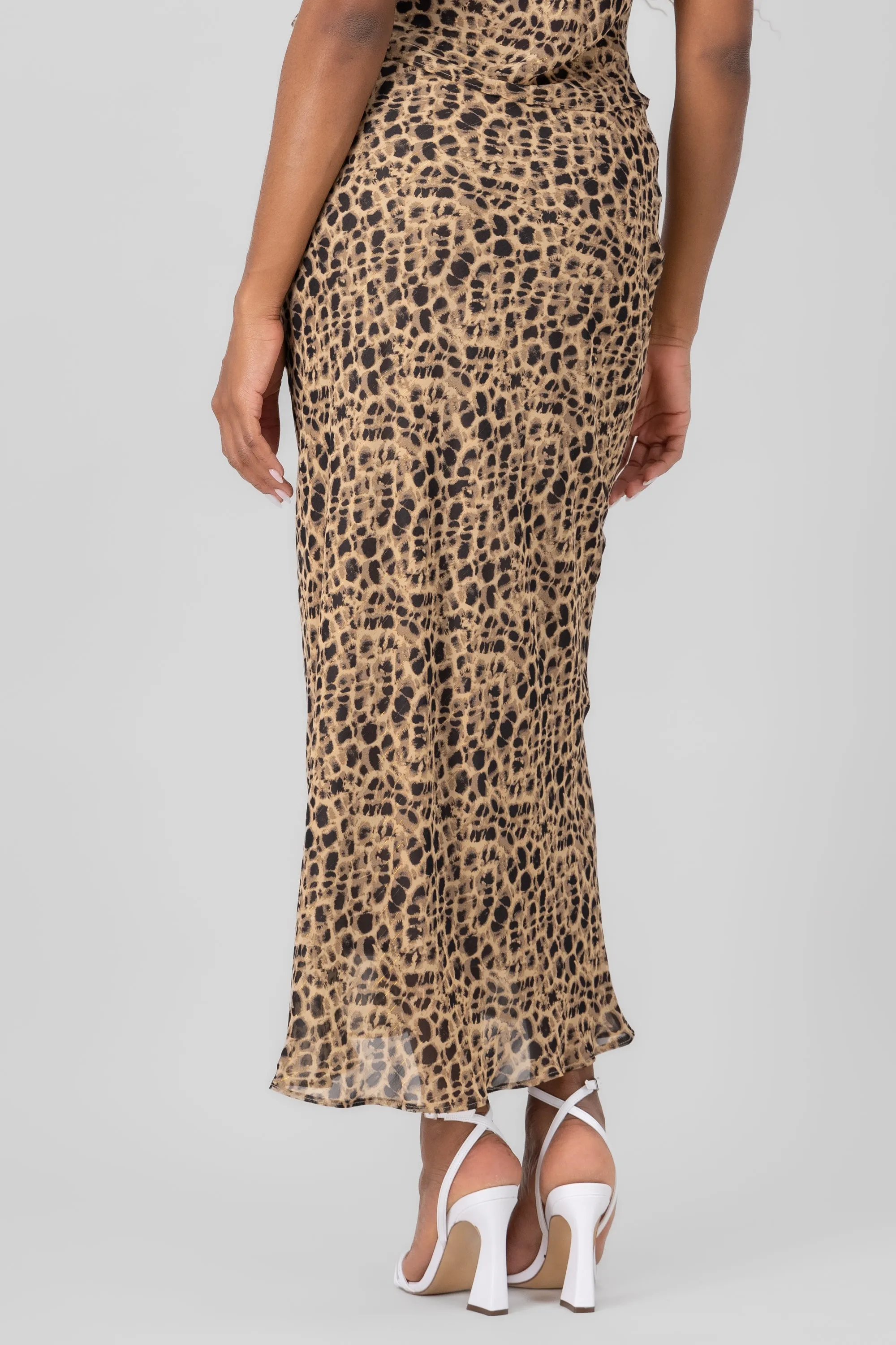 Falda maxi gasa estampado animal print sold by Shasa product image thumbnail 4