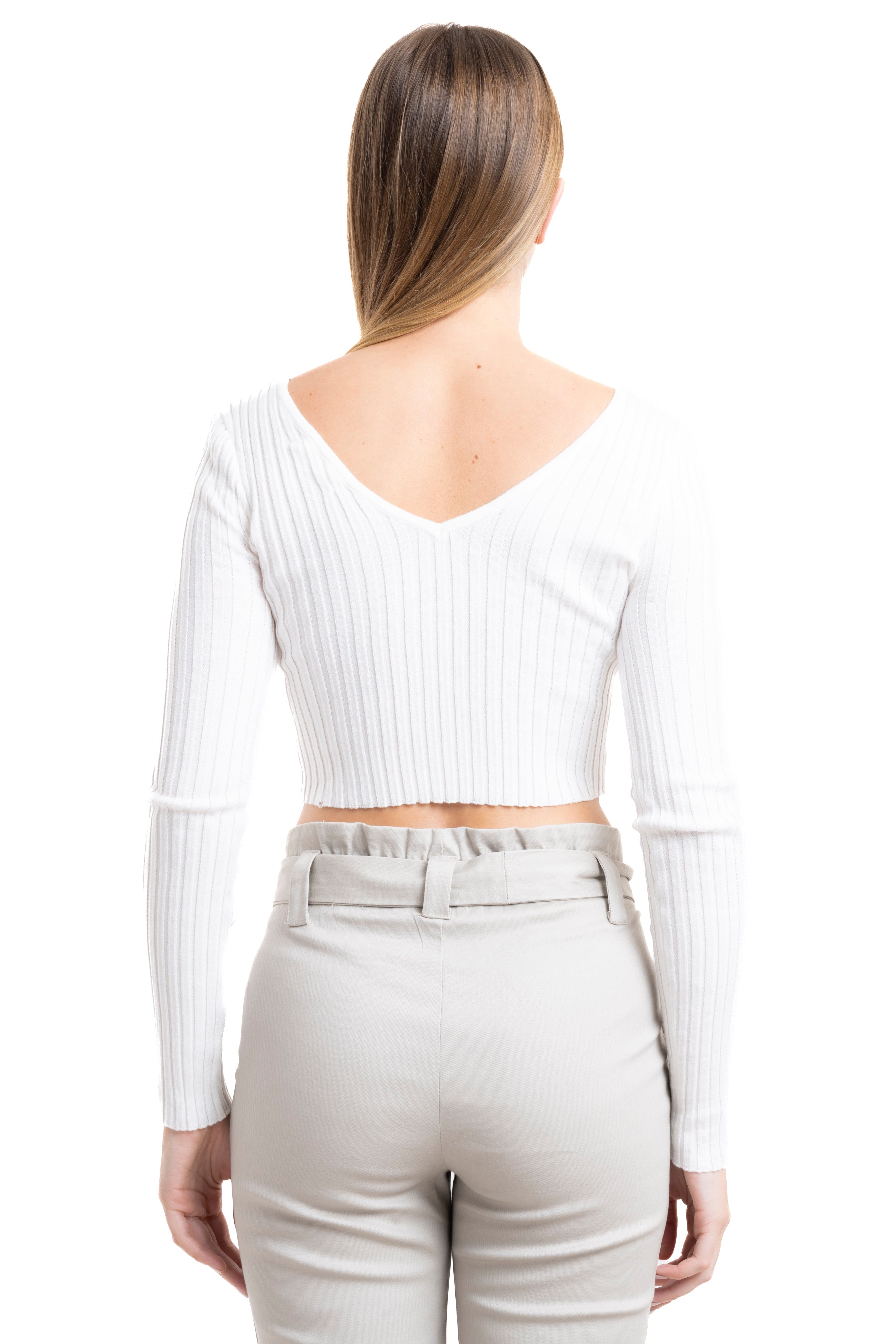 Top acanalado cuello v sold by Shasa product image thumbnail 4