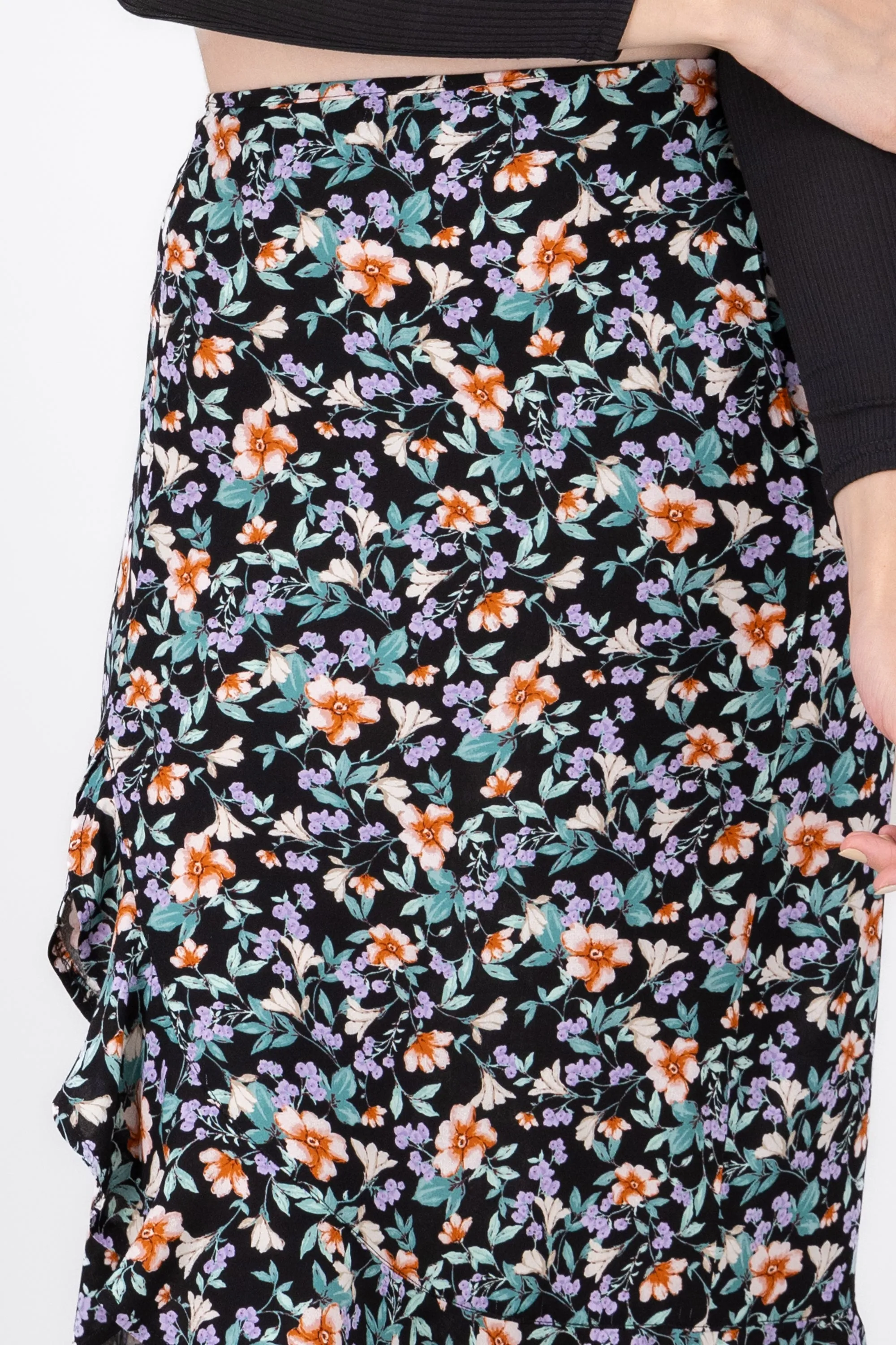 Falda Midi Flores Detalle Abertura sold by Shasa product image thumbnail 5
