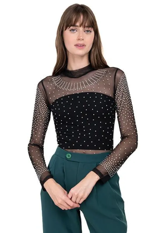 Bodysuit Brillos Detalle Cuello sold by Shasa