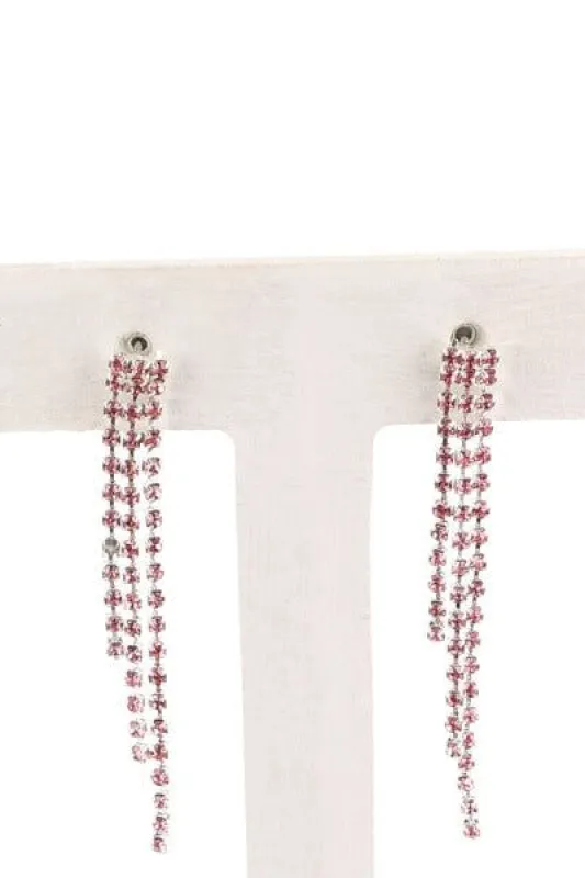 Aretes tiras brillos sold by Shasa