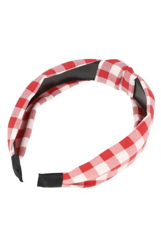 Diadema Gruesa Nudo Cuadros sold by Shasa
