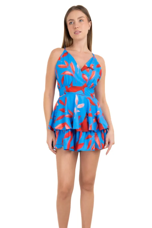 Romper estampado tropical sold by Shasa