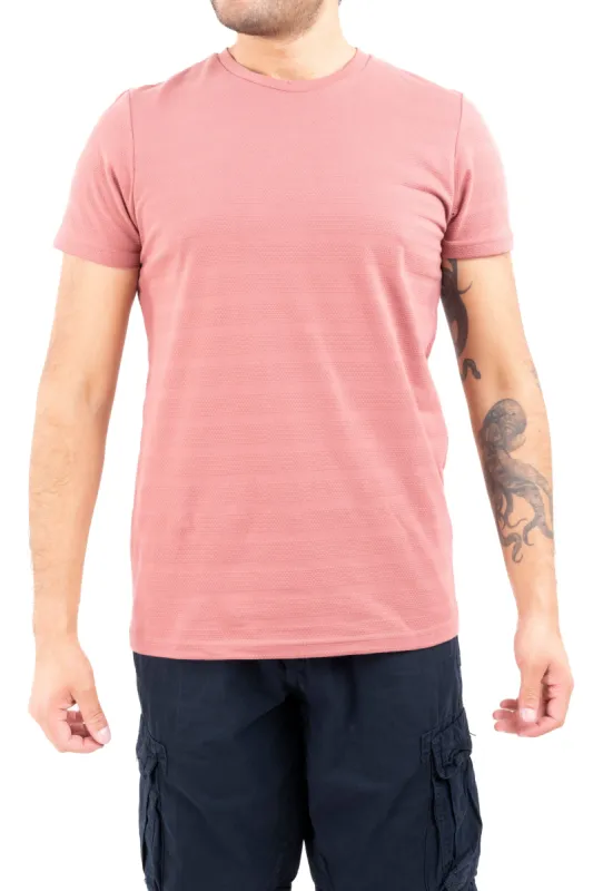 Playera cuello redondo textura líneas sold by Shasa