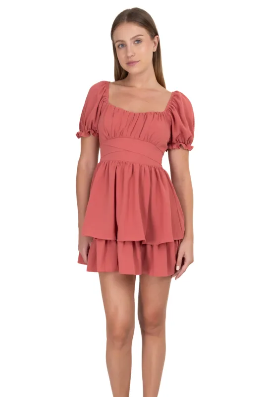 Vestido Mini Capas Moño sold by Shasa