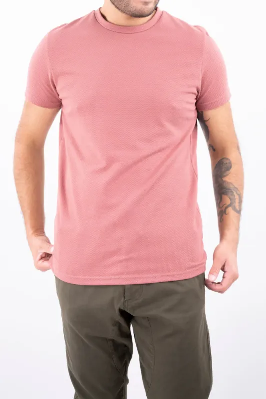 Playera cuello redondo textura waffle sold by Shasa