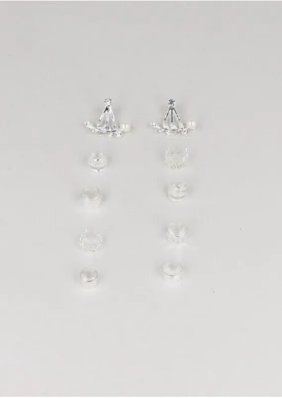 Set 9 piezas aretes hojas sold by Shasa
