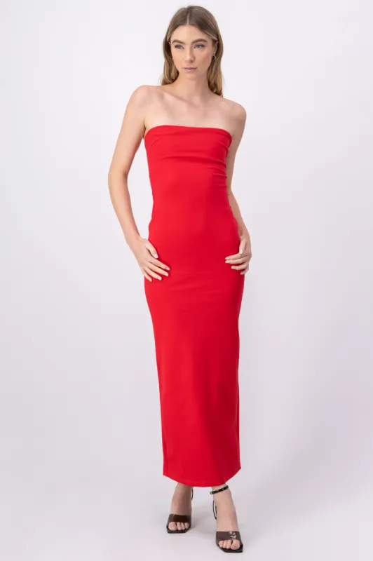 Vestido maxi strapless bodycon sold by Shasa